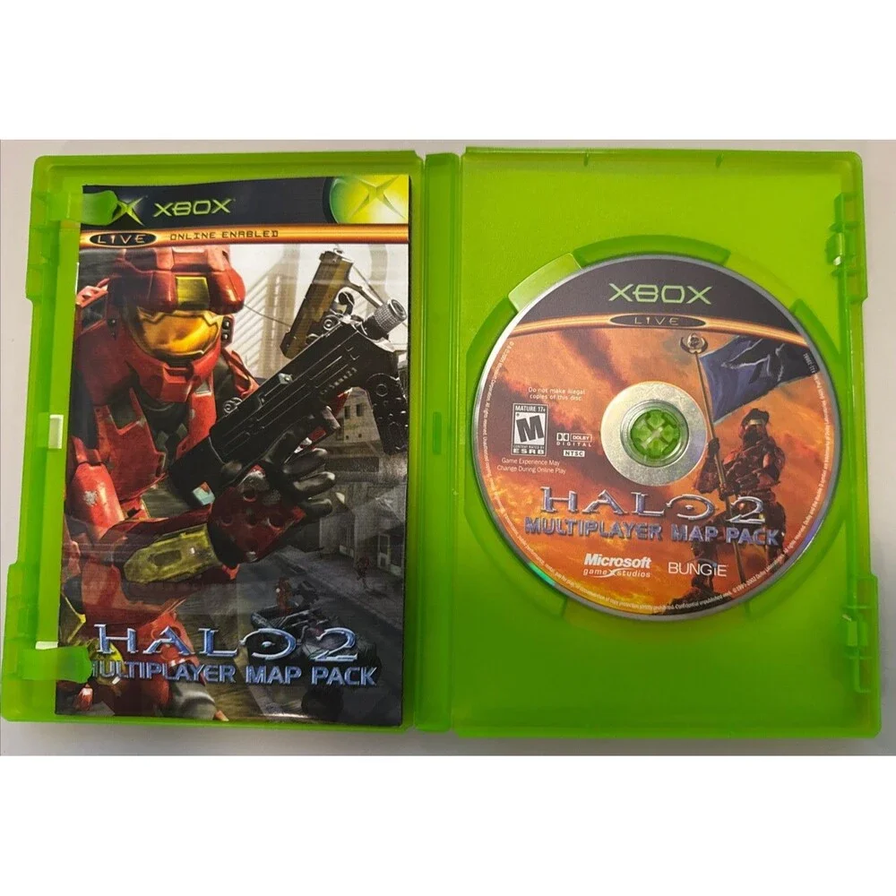 Halo Triple Pack - Complete, CIB - Halo, Halo 2, Halo 2 Map Pack - Xbox